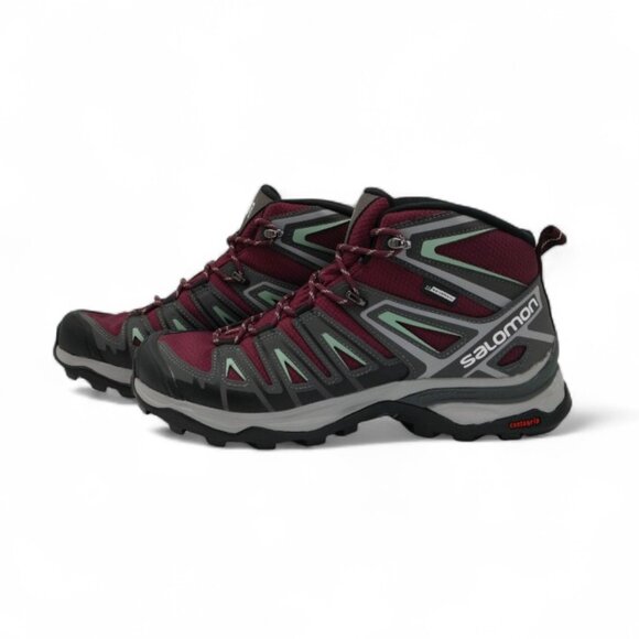 Salomon Women's Size 8.5 X Ultra Pioneer Mid Clima Waterproof Hiking Boots - Picture 2 of 16